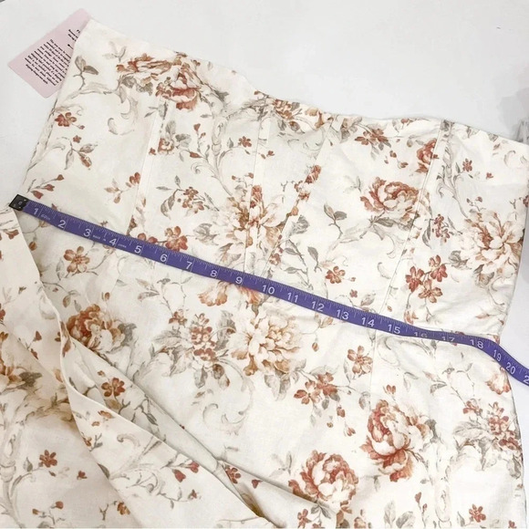 V. Chapman Nasturtium mini strapless dress NWT size 16 - Picture 9 of 10